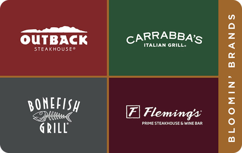 Bloomin' Brands Gift Card