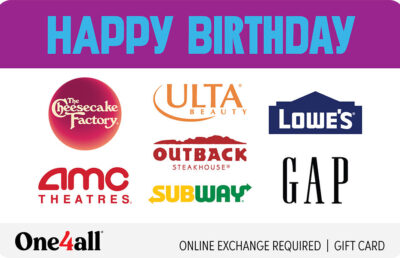 One4all Happy Birthday Gift Card