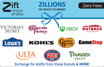 Zift Zillions of Gifts Gift Card